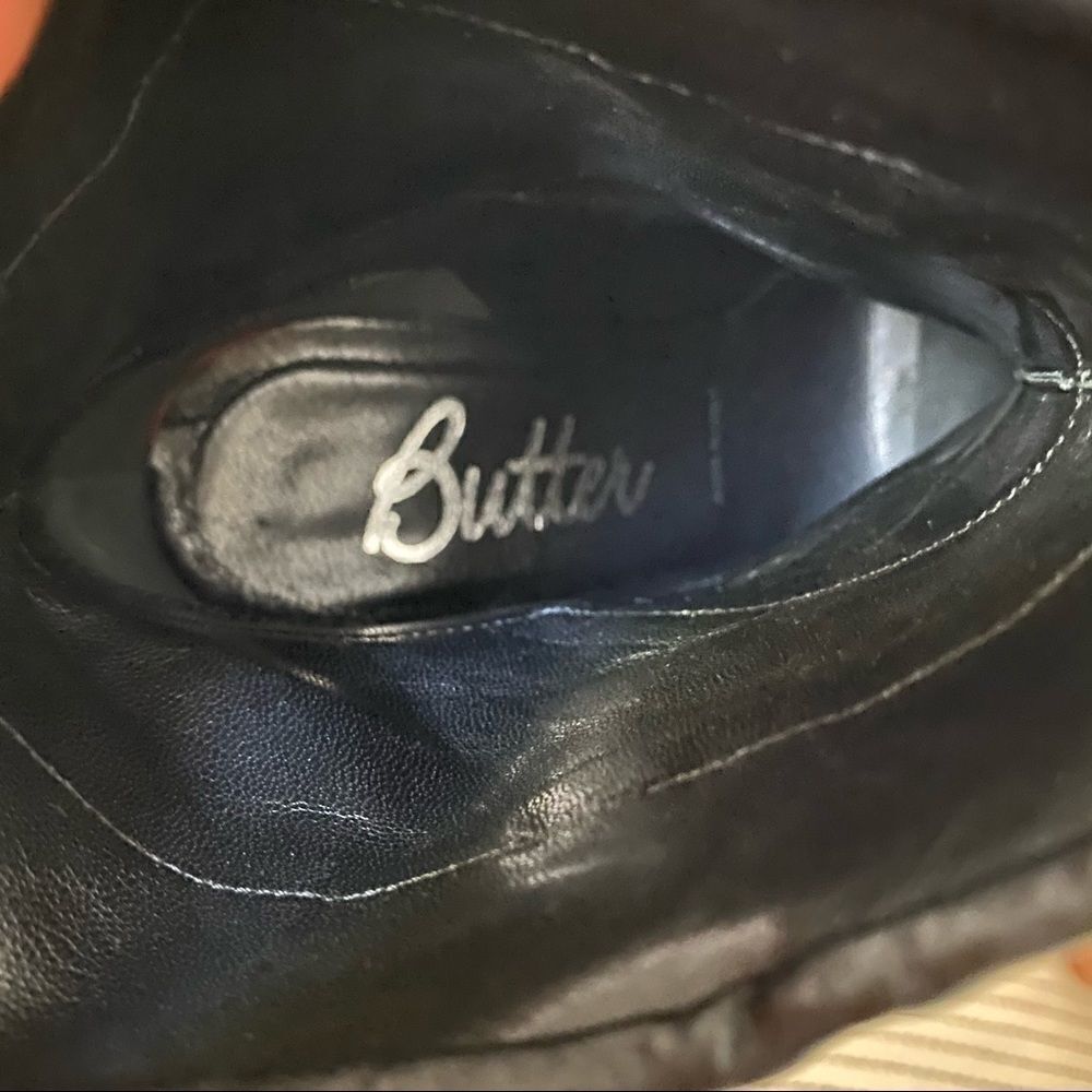 🖤Butter Italian Leather Ruffle Boho Booties 6.5 - Picture 9 of 9